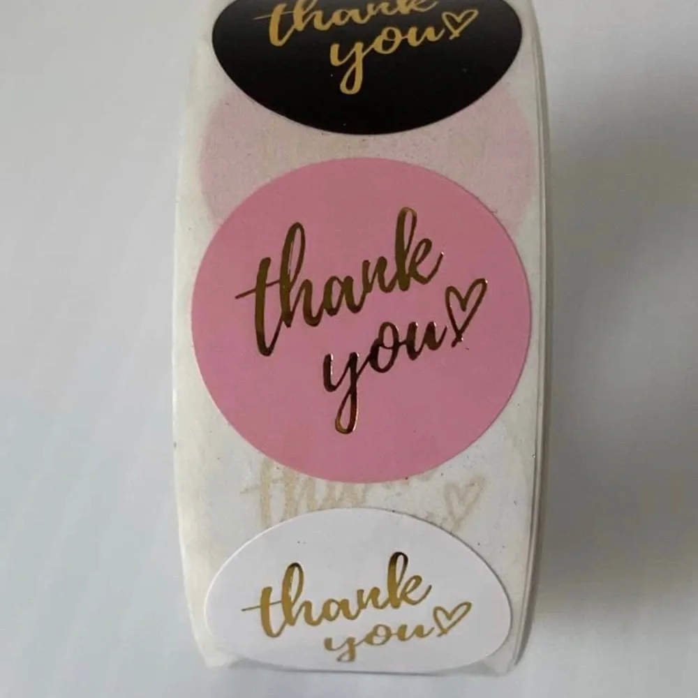 COPY - Thanks you 1 roll Labels contains 500 stickers in 4 different colors